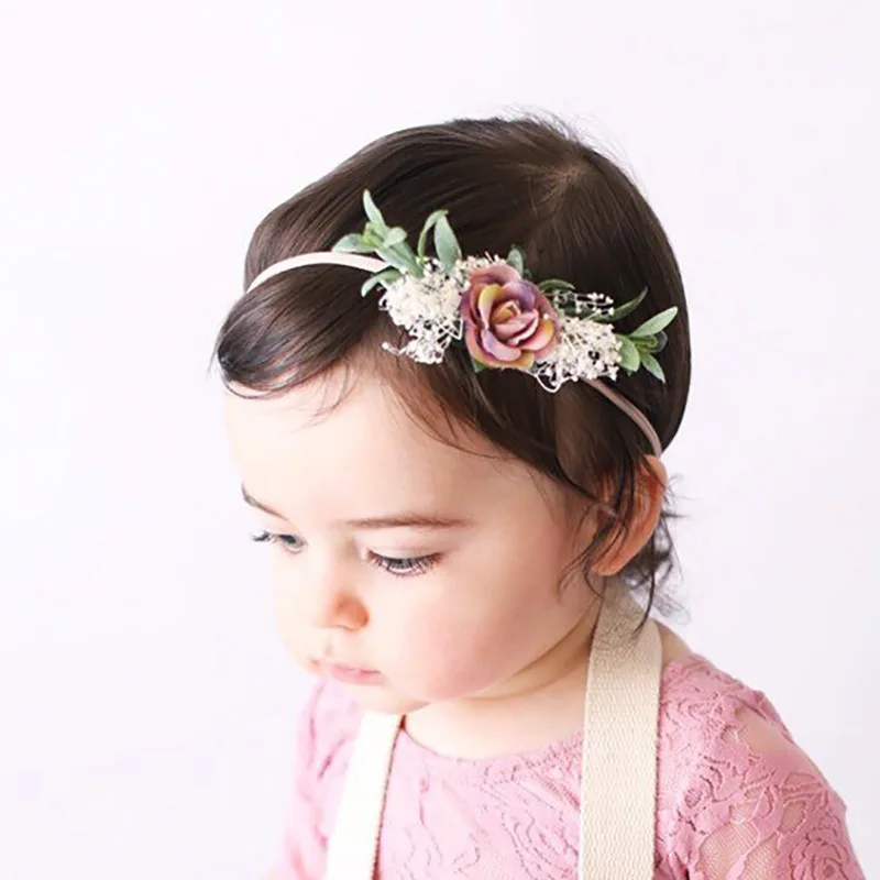 Newborn head flower baby headdress handmade children photo picture shooting accessories