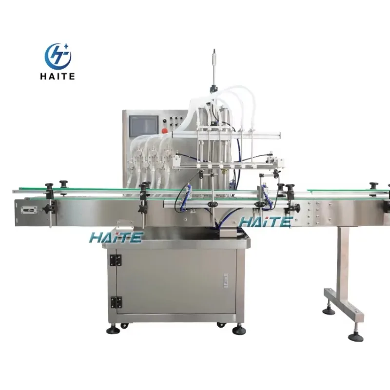 Liquid Filling Line 2/4/6/8 Heads Filling Machine Juice Water Filling Machine Equipment Line With Conveyor Belt