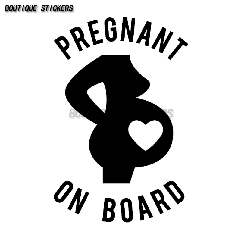 Car Safety Pregnant Women Car Sticker Car Window Bumper Wall Sign Pattern Waterproof PVC Decal