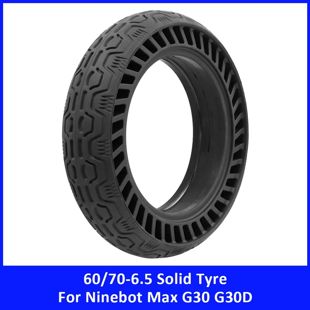 

10Inch Solid Tyre for Ninebot Max G30 G30D 10x2.50 60/70-6.5 Rubber Explosion Proof Shock Absorbing Tire Scooter Accessories