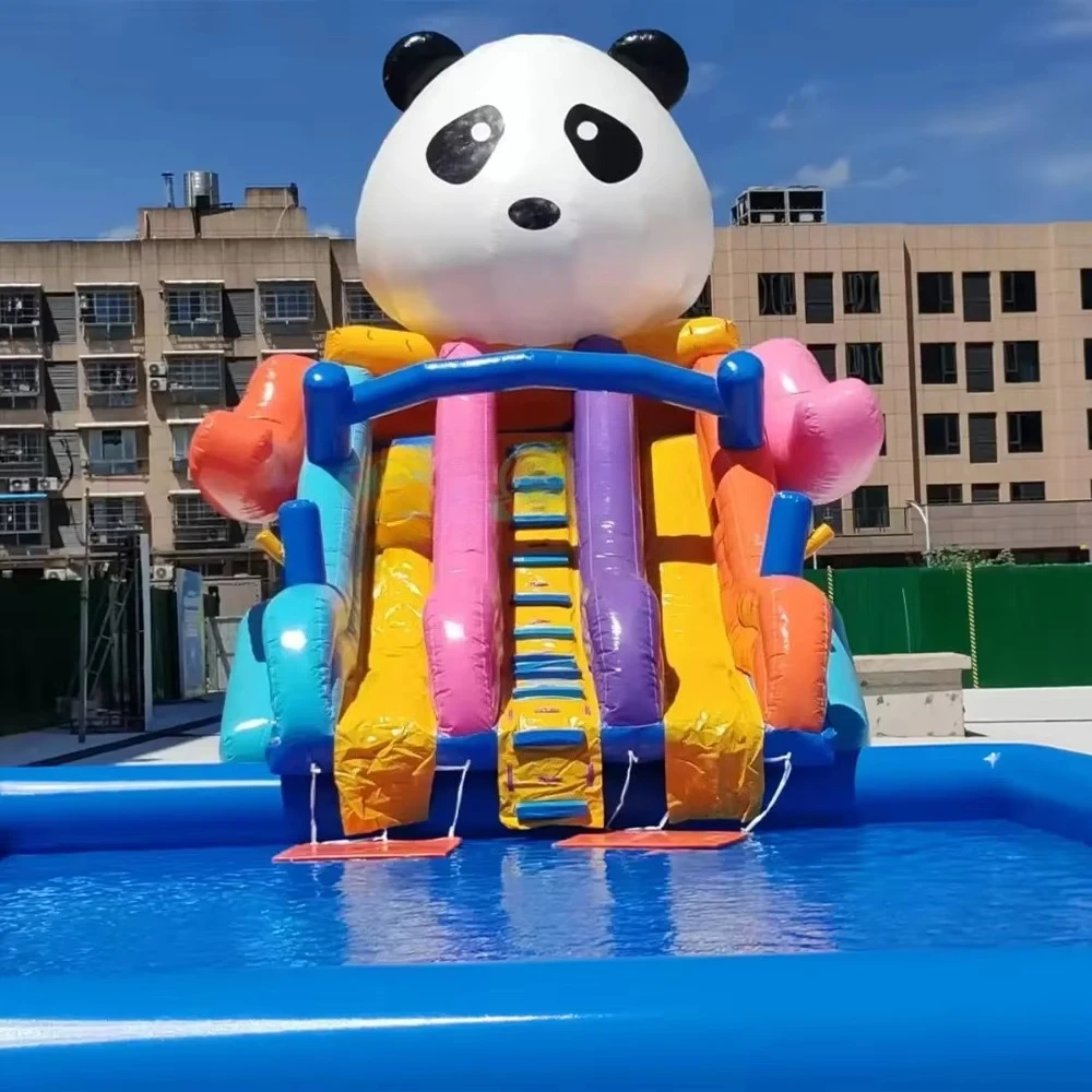 Outdoor Summer Party Essentials Water Jungle Adventure Park Rides Slides Bounce Houses Inflatable Rides