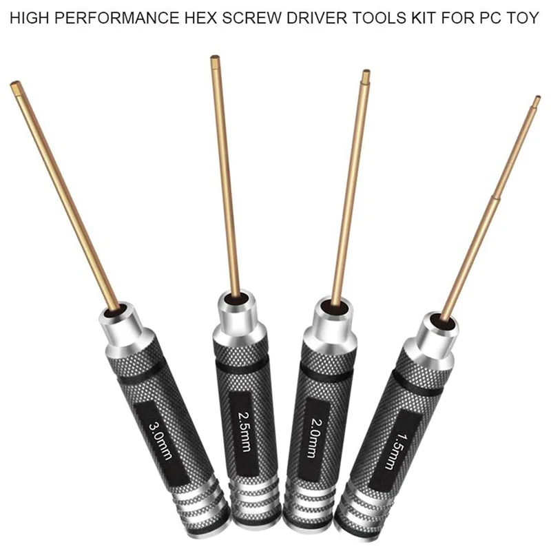 

8 Pcs 1.5 / 2.0 / 2.5 / 3.0 Mm Hex Screwdriver Set Titanium Hex Wrench Tool Set For Multi-Axis FPV RC Tool-[A68T]