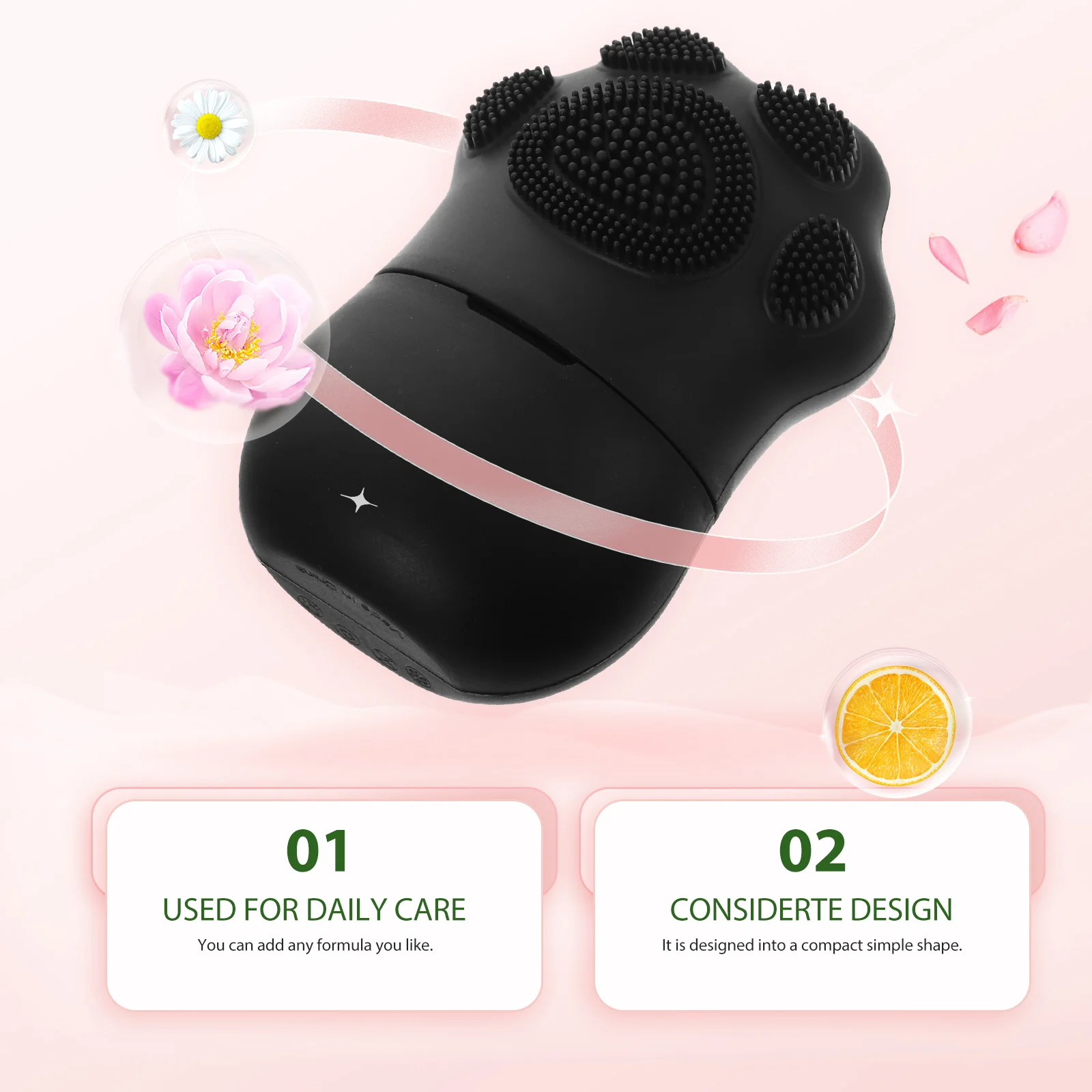 Silicone Face Massager Black Food Grade Reusable Cat Paw Ice Pack Facial Tools Skin Care Icing Tool