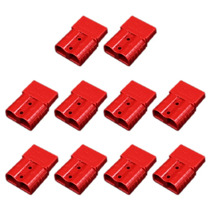 

AB08-10PCS Anderson Style Plug Connector 120A With Anderson Handle Forklift Battery Charging Quick Connectors Kit Durable Red