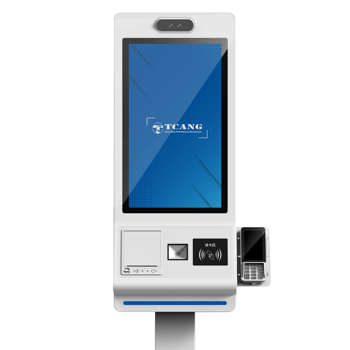 hit product21.5 23.6 27 32 Inch All-in-One Self Service Kiosk Interactive Touch Screen Payment Ordering Thermal Printer Scanner