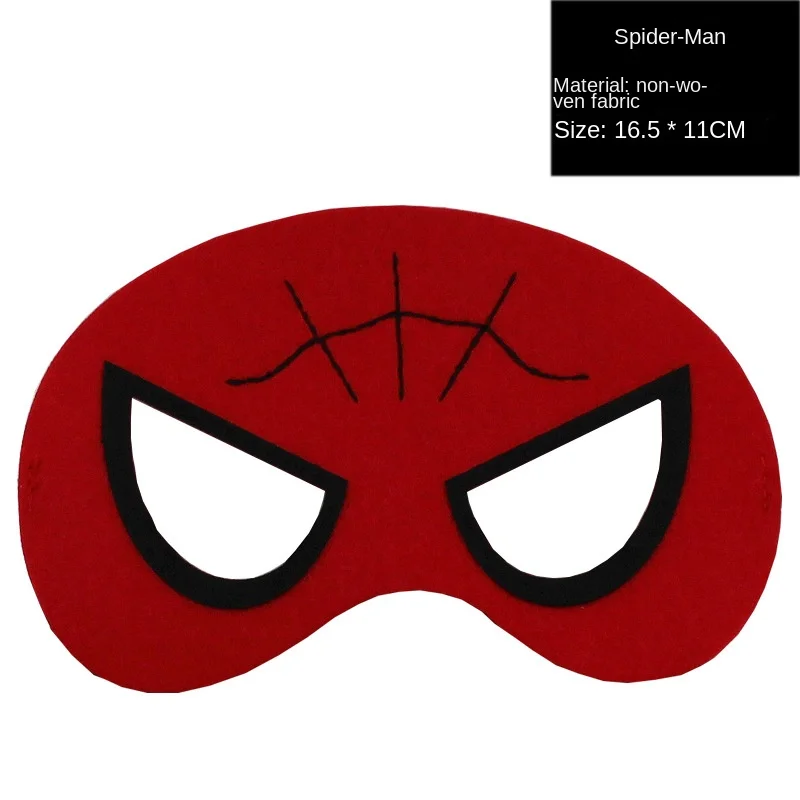 Anime Spiderman Filz maske Iron Man Hulk Figuren Augen maske Wunder Held verkleiden Requisiten Geburtstags feier Party Cosplay Augen masken Geschenke