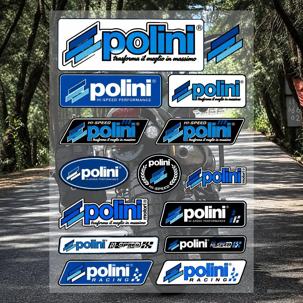 A-P-po-li-ni Racing Motorcycle Stickers Set Waterproof Vinyl Decals For Helmet Motorcycle Car Laptop Skateboard Luggage
