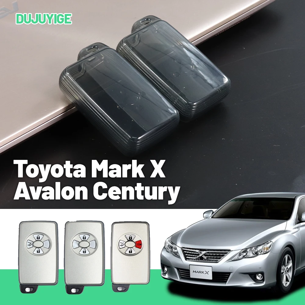 

Clear TPU Car Key Case For Toyota Mark X Avalon Century Urban Cruiser Key Fob Cover Protector Shell Auto Accessories