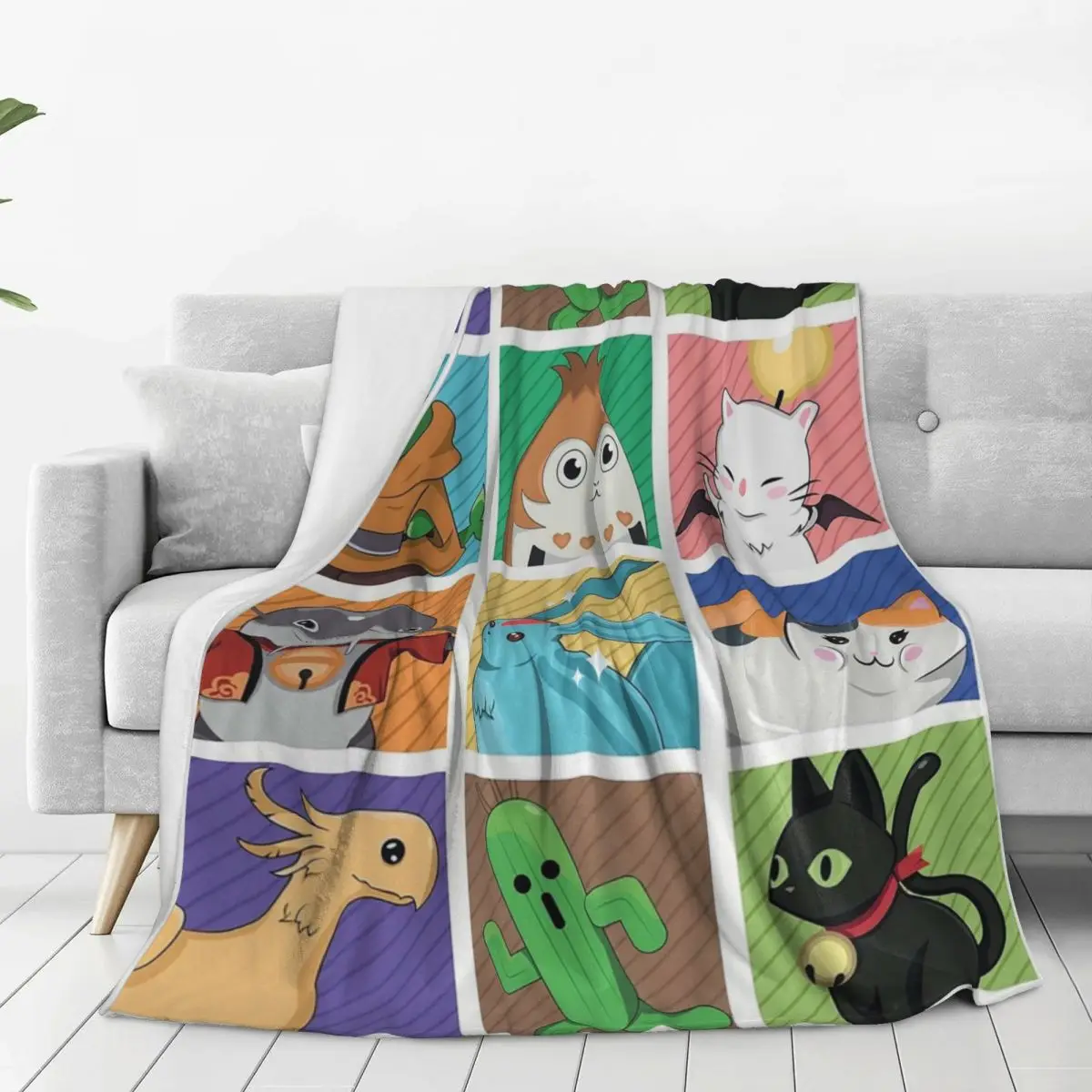 Ffxiv Pop Ar Blankets Fleece Warm Throw Blankets Sofa Throw Blanket For Home Bedroom Office Throws Bedspread Quilt