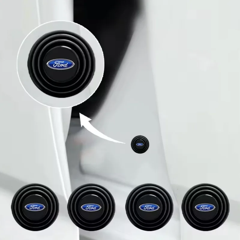 4Pcs Car Door trunk Soundproof Shockproof Buffer Cushion Pad Fit For Ford Focus mk2 mk3 Fiesta mk7 Ranger Mondeo mk4 S-MAX Kuga