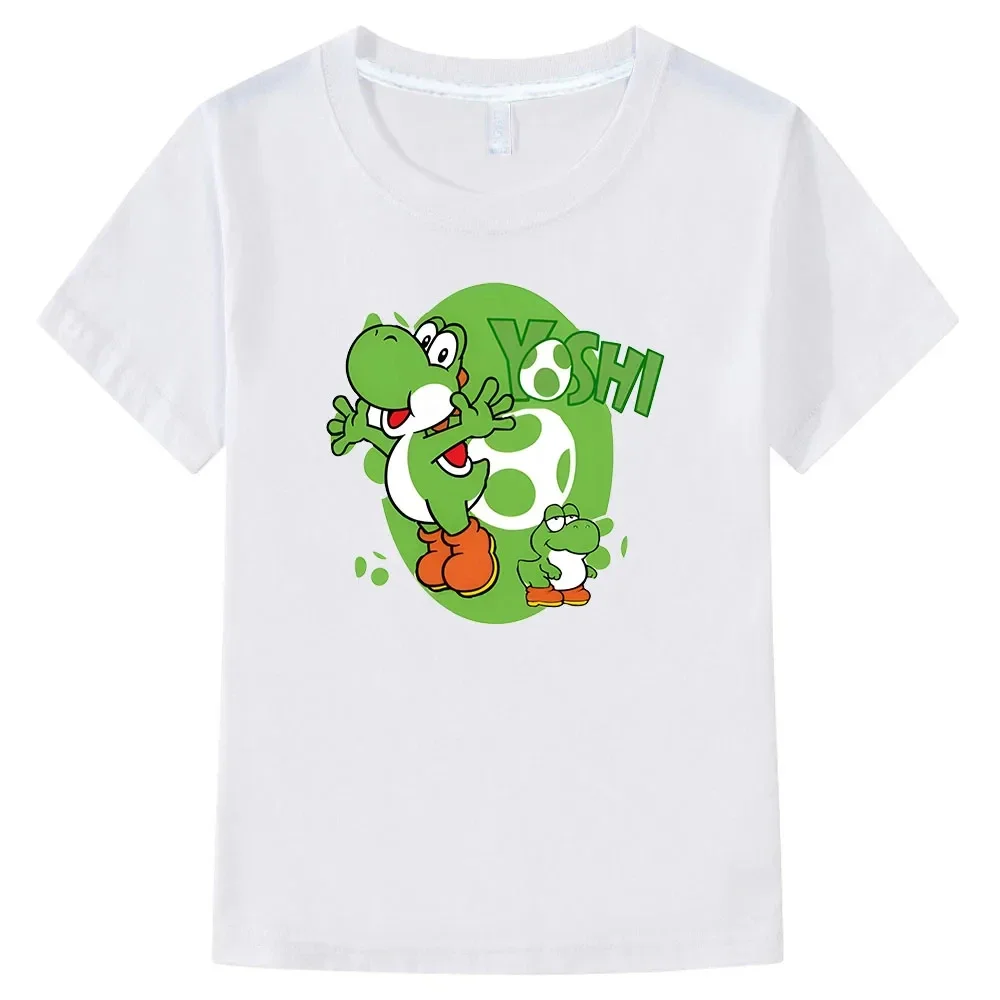 Super Smash Brothers Yoshi Cartoon Printed Summer Children's T-shirt