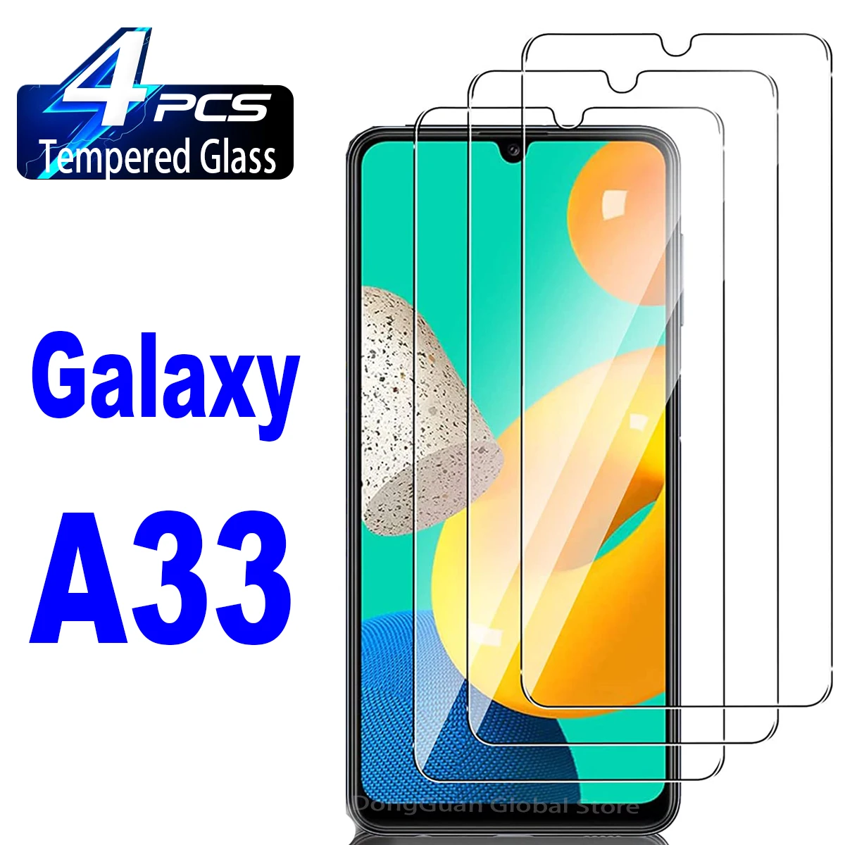 

Закаленное стекло для Samsung Galaxy A33 5G, защитная стеклянная пленка для экрана, 2/4 шт.