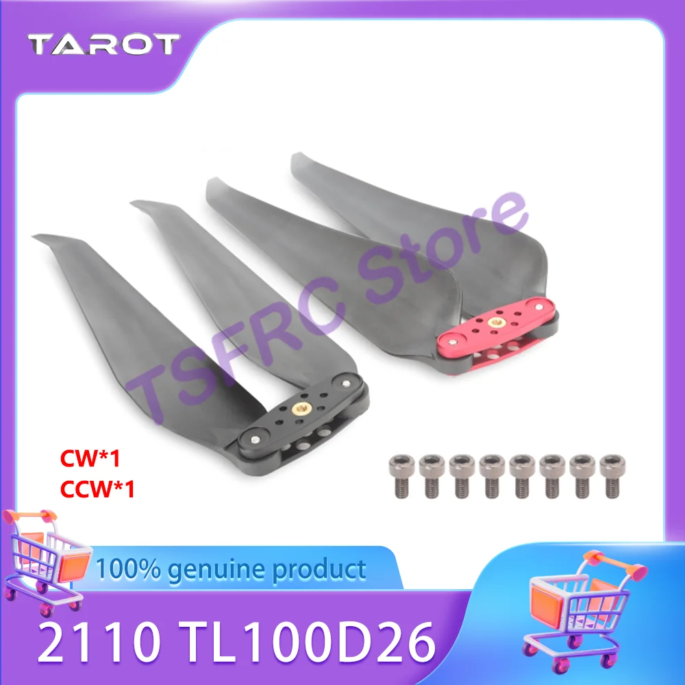 

Tarot 2110 TL100D26 Складной 21-дюймовый пропеллер CW CCW для четырехосного, шестиосевого, многоосевого многороторного дрона