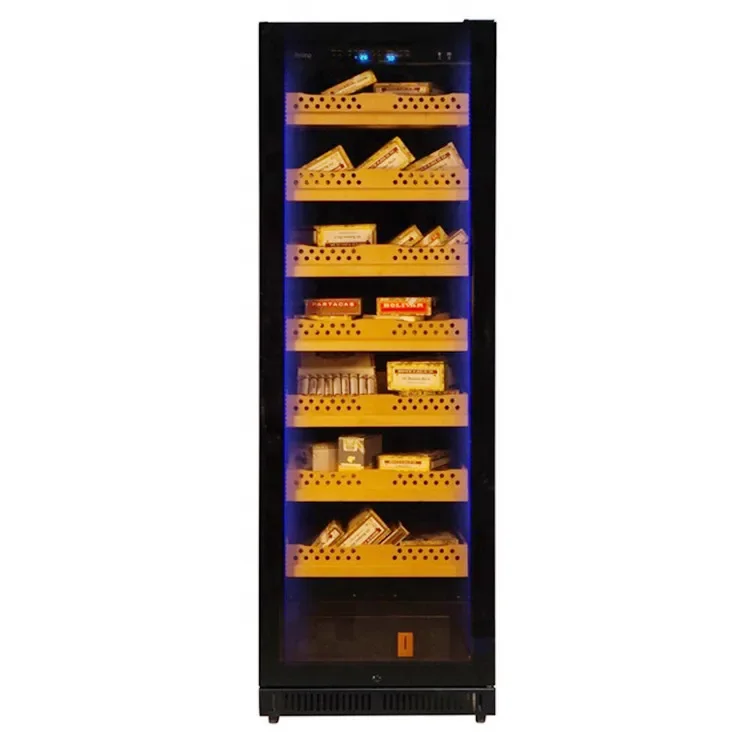 

Constant temperature and humidity belt humidifying film, moisturizing refrigerated display cigar cabinet, commercial
