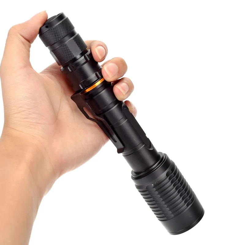 Z5 Ultra Super Light T6 LED Flashlight outdoor Camping Flashlight Waterproof Zoom Rechargeable Bicycle Light by 18650 Battery