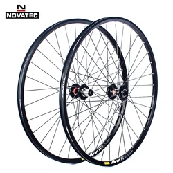 Novatec mountainbike wielset 26/27.5/29inch D041/D442 100X135 12X142/148 7-11 speed 32H Schijfrem QR/Thru MTB Fietswiel