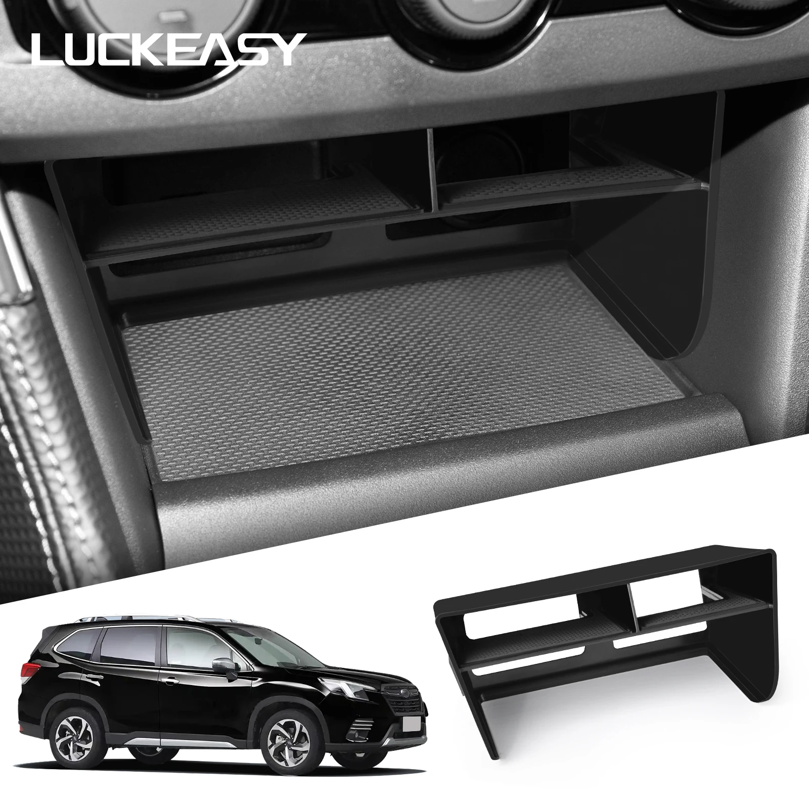 for Subaru Forester 2019-2024 Car Storage Box Central Console Tidying Organizer Case Tray Auto Interior Accessories