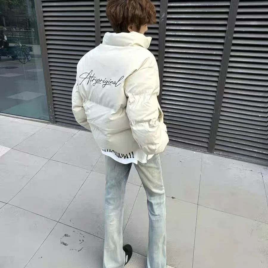 

Мужская хлопковая куртка Thiened American Sle, осенне-зимняя верхняя одежда, повседневное пальто с хлебом, модная верхняя одежда для пар