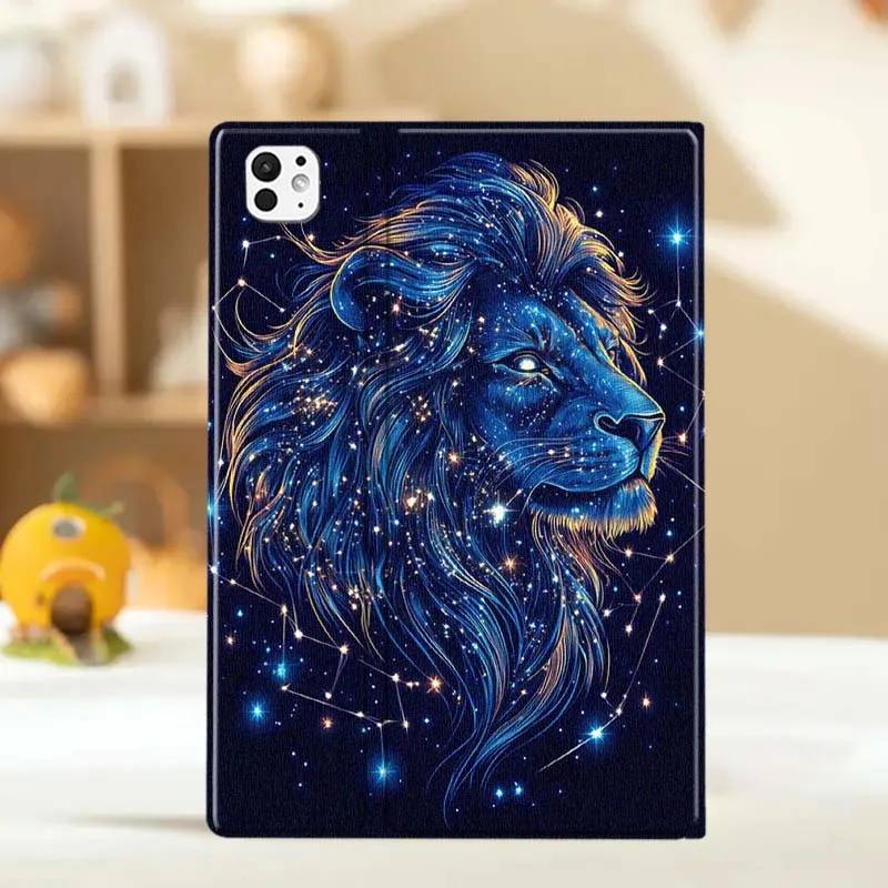 الأسد الكوني تاج غالاكسي لجهاز iPad Pro Air 5 4 3 13 11 8 7 6 5 10th 7th 6th 10.5 12.9 10.9 حافظة كمبيوتر لوحي