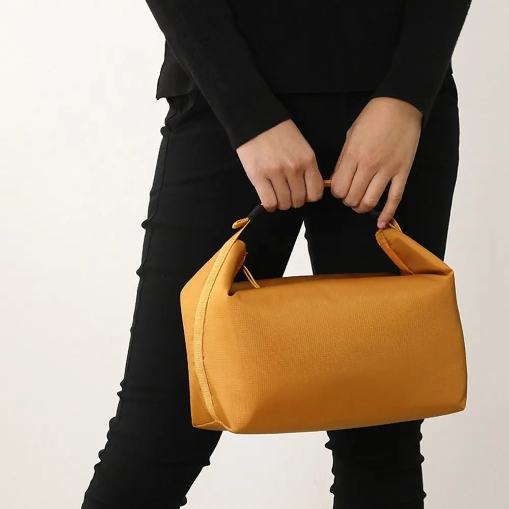 

Foldable Fruit Fresh-keeping Pouch Handheld Large Capacity Insulated Handbag Waterproof Fashion Nylon Lunch Bag for Home