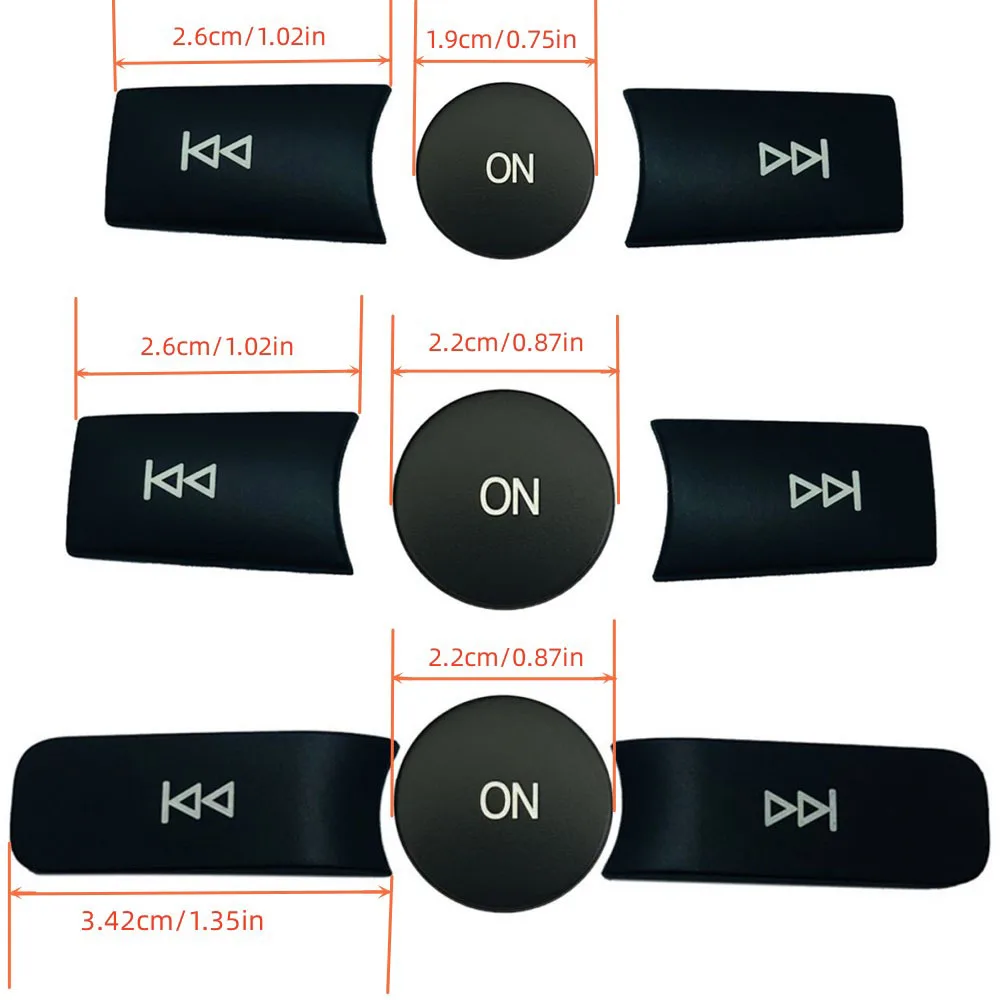 Car Volume ON Buttons Cover Stickers Trim Fit For Mercedes Benz A B C ML CLS Class W204 GLK X204 E Class W212 Auto Accessories