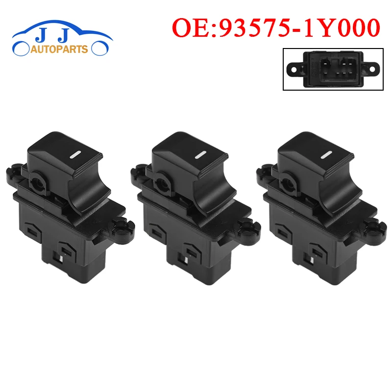 Car 93575-1Y000 935751Y000 For Kia Picanto Morning 2011-2016 Passenger Side Electric Power Single Window Switch Button