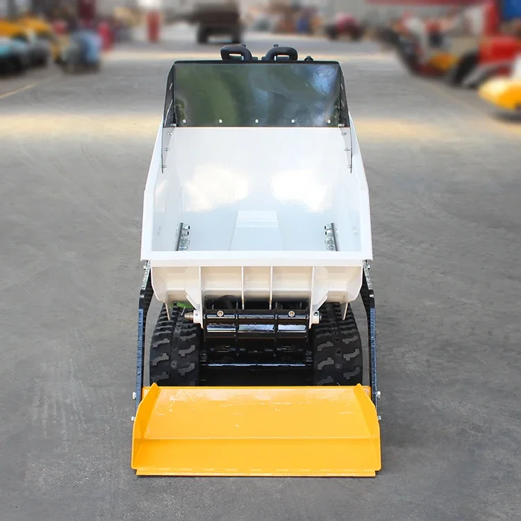 High Efficiency Small Dumper Truck Cheap Price Portable Mini Carrier Dumper 800kg Recruitment Agent Gasoline Tracked Dumper