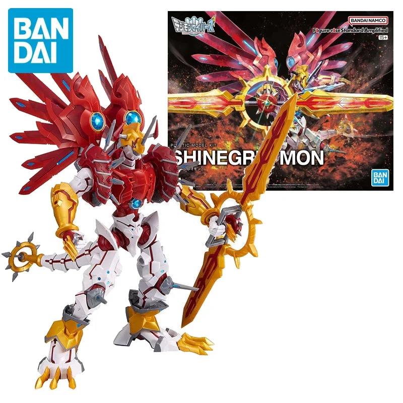 

Original Bandai Digimon Adventure Action Figure Shinegreymon Figure-rise Frs Anime Assembly Model Figurine Statue Toys Kids Gift