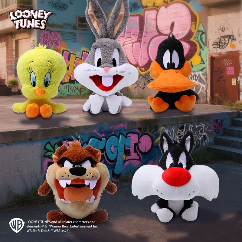 Nuevo 20cm cabeza grande Looney Tunes peluche juguete insectos conejito dibujos animados Animal relleno muñeca suave niños regalo de cumpleaños presente