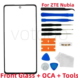 Front Glass Screen + OCA For ZTE Nubia Red Magic 3 3S 5S 6 6S 7 7S 8 8S 9 9S Pro+ Plus 6R 5G Outer LCD Touch Lens + Replace Kits