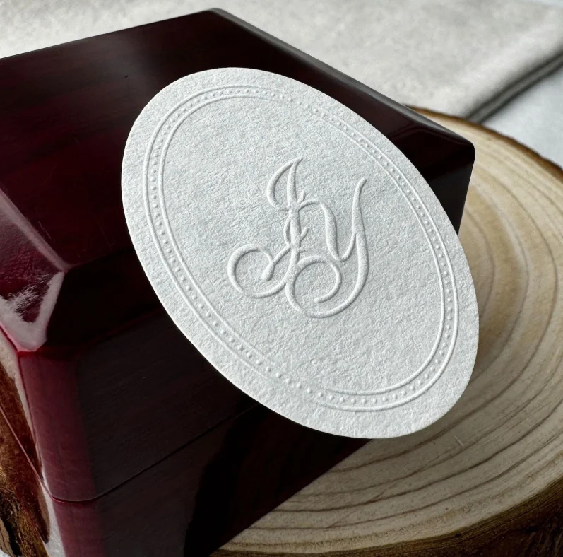 200PCS Customized 3D Black Texture Relief Sticker Label with Brand Logo for Perfume Bottle Candle Product Packaging