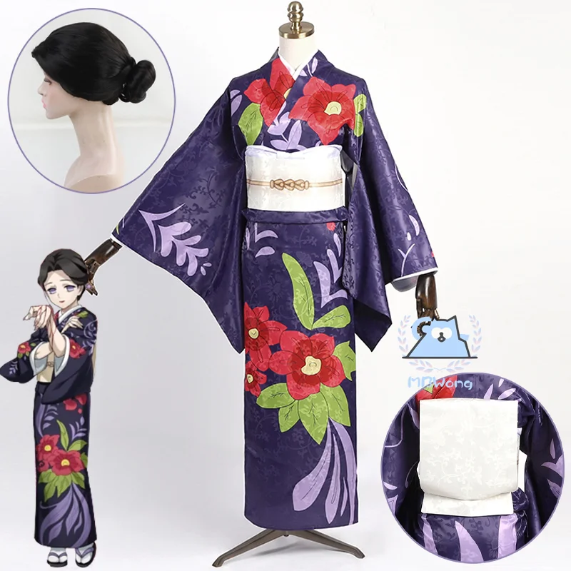 

Ainme Kimetsu Demon Tamayo Cosplay Costume kimono Lady Tamayo Outfit uniform For Hallowmas Party Adult Women Men