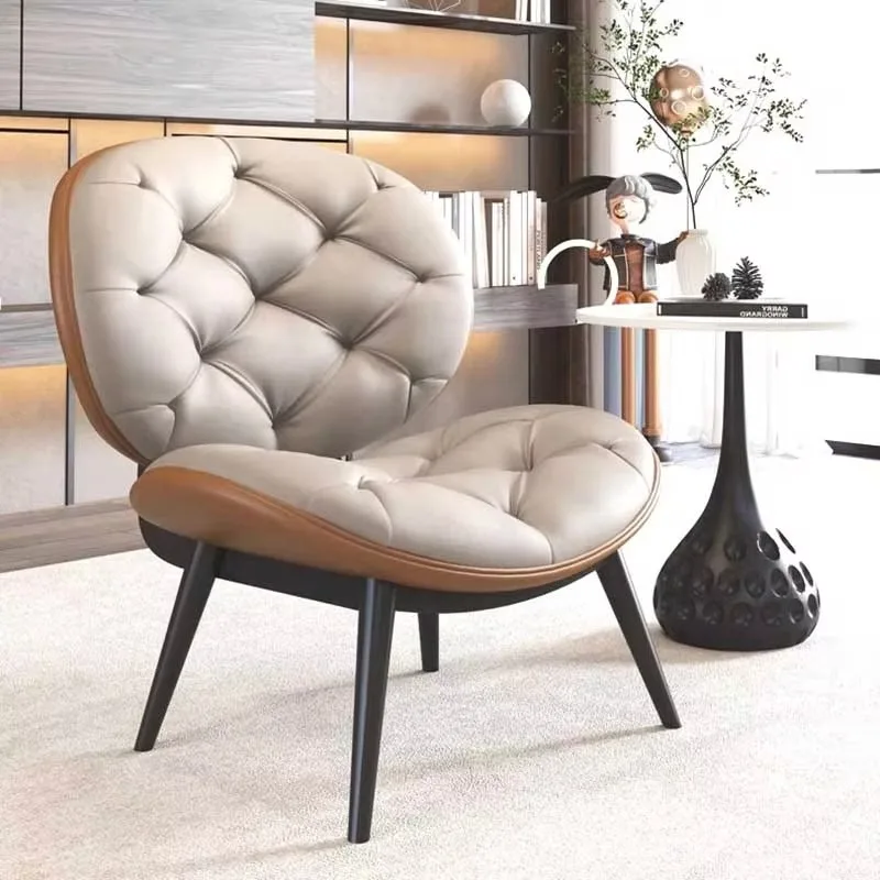Designer Nordic Reading Chair Back Support Simple Fancy Living Room Sofas Floor Ergonomic Modern Fauteuil Salon Home Furniture