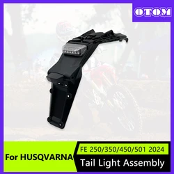 OTOM Motorcycle Tail Light Assembly Taillight Bracket License Plate Holder Extension For HUSQVARNA FE TE FC TC FX 2024