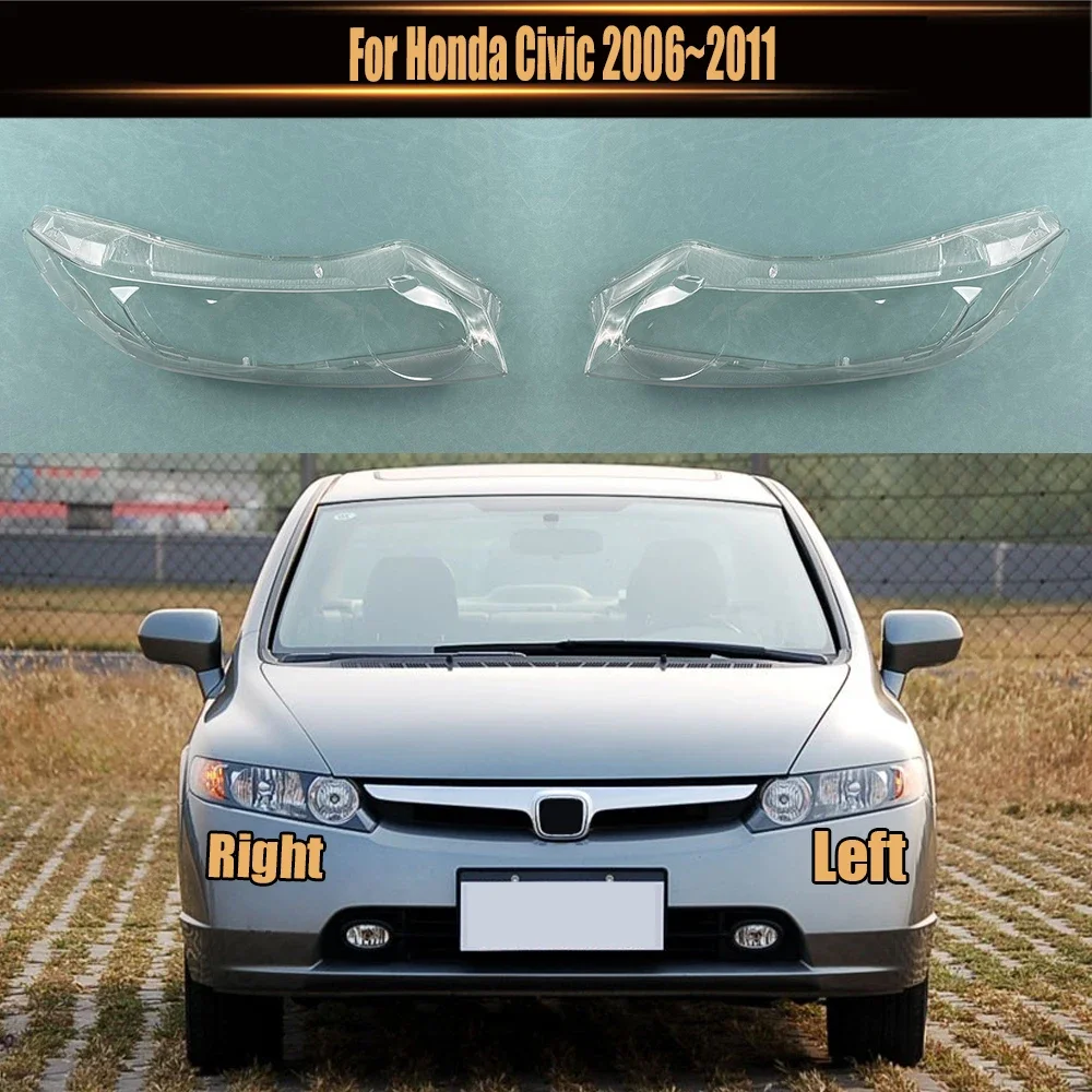 

Для Honda Civic 2006 ~ 2011 корпус фары прозрачная маска крышка фары линза из плексигласа заменить оригинальный абажур
