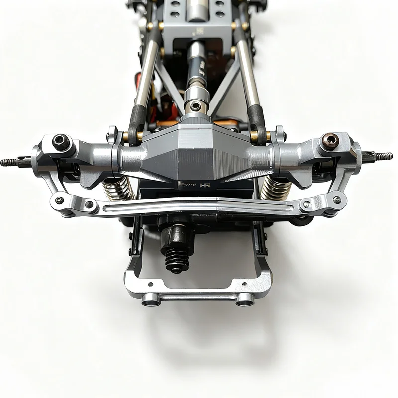อุปกรณ์เสริมสำหรับรถบังคับวิทยุ FMS 1:24 Tacoma ชุดอัพเกรดโลหะ แกนขับแบบดึง แกนเพลาหน้า-หลัง ฝาครอบเพลาหน้า-หลัง แกนพวงมาลัย ยาง ไฟ