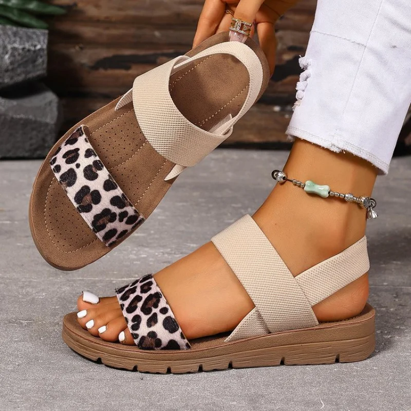 

Women's Low Heel Platform Sandals Rubber Sole Comfortable 3cm Heel Fashionable Footwear
