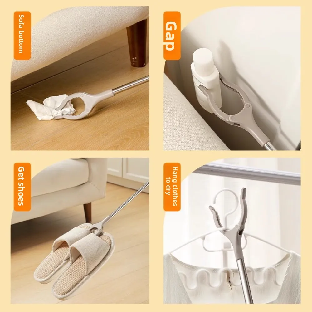 

Stainless Steel Foldable Litter Picker Trash Reacher Picker Folding Pregnant Grabber Stick Lightweight Wide Claw Mouth