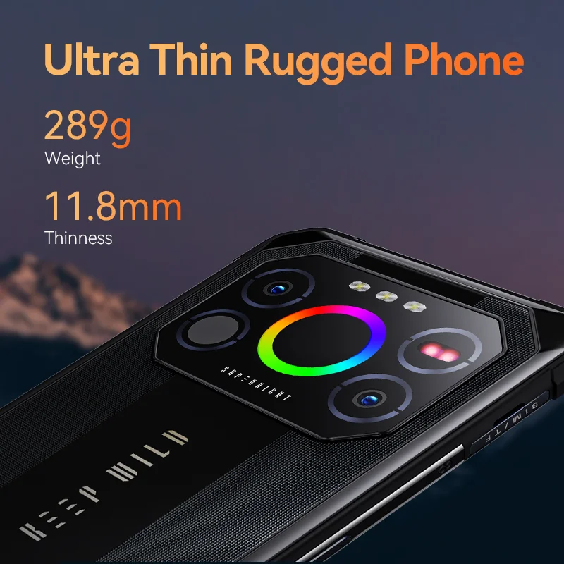 IF150-Smartphone Air1 Ultra +, Téléphone portable robuste, 6.8 '', FHD +, 12 Go, 256 Go, 7000mAh, Ultra-mince, Robuste, 120Hz, G99, 64MP