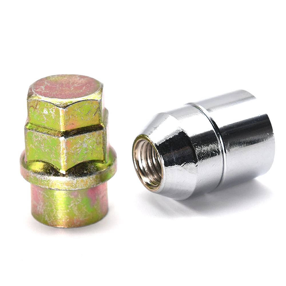 4Pcs Universal M12x1.5mm Alloy Locking Nuts Anti Theft Racing Car Wheel Lock Nuts Auto Tire Wheel Bolts With Keys
