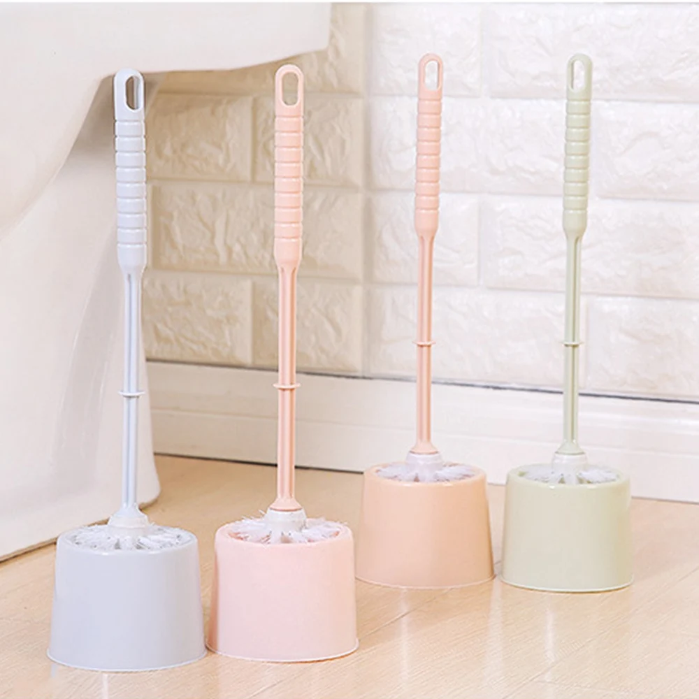 Toilet Brush and Holder Set Compact Soft Brush Tool Deep Cleaning for Bathroom Toilet Brush with Holder for Bathroom CLH@8