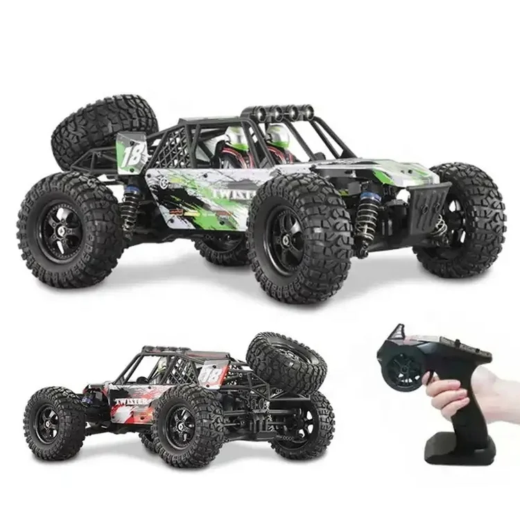 Desain baru HBX 905A 1/12 4WD kendaraan Off-Road Remote Control tanpa sikat gurun Model 2.4GHz 2CH 45km/jam truk pendaki kecepatan tinggi