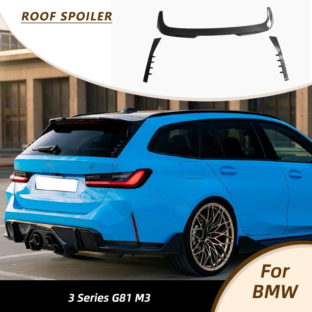 

Спойлер на крышу багажника автомобиля для BMW 3 серии G81 M3 2022-2023, задняя крыша автомобиля, боковое крыло, спойлер HighKick, комплекты кузова из углеродного волокна/RP