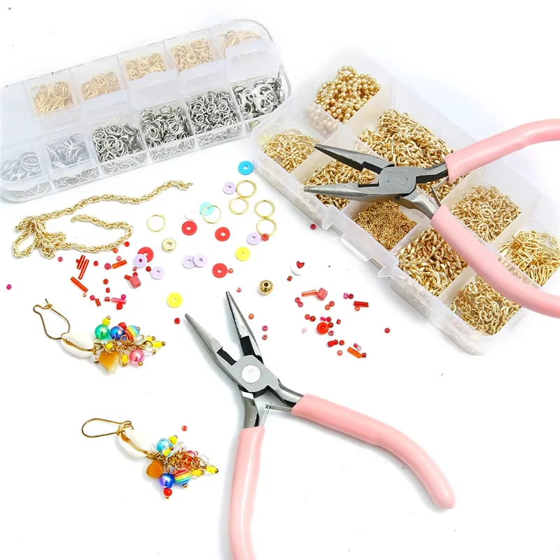 8 Style Jewelry Pliers Tools & Equipment Kit Long Needle Round Nose Cutting Wire Pliers For DIY Jewelry Making Tool Accessories