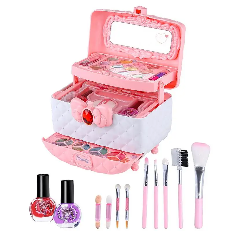 Kids Make-Up Kit Voor Meisje Kids Make-Up Kit Voor Meisje Wasbaar Klein Meisje Make-Up Make-Up Kit Voor Kinderen Leeftijd 8-12 Beginners