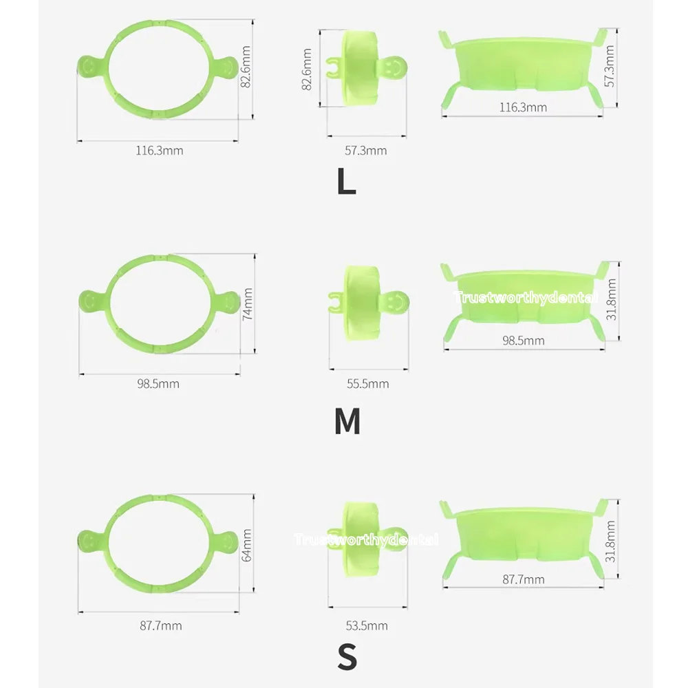 Dental Lip Cheek Retractor With Saliva Suction Holder Mouth Opener Soft Silicone Smile Face Optragate Small Medium Large