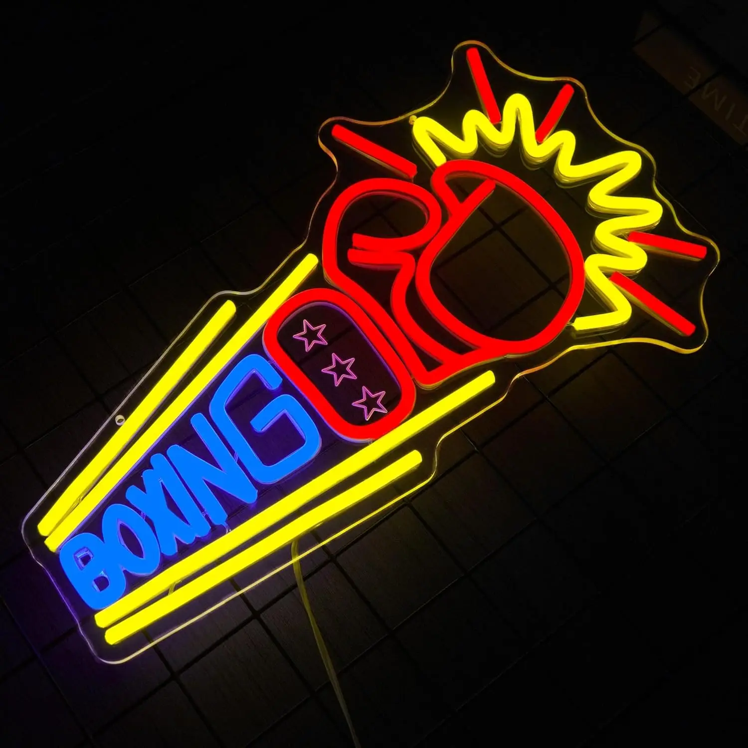 

Боксерские перчатки Fiting Neon Sign Sport Bar Lighting for Gym Decor USB Dimmable LED Neon Light for Boxing Club Man Cave Decor Gift