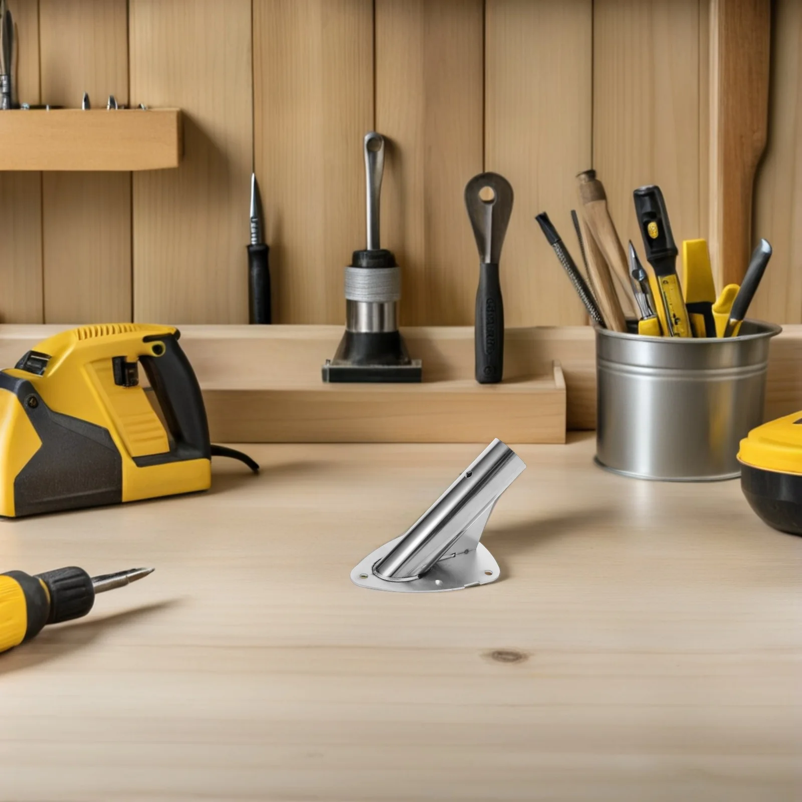 

Flagpole Holder: Heavy Duty Stainless Steel Wall Mount Bracket For Balcony Porch Deck Reinforced Base Outdoor Flag Pole Mounting