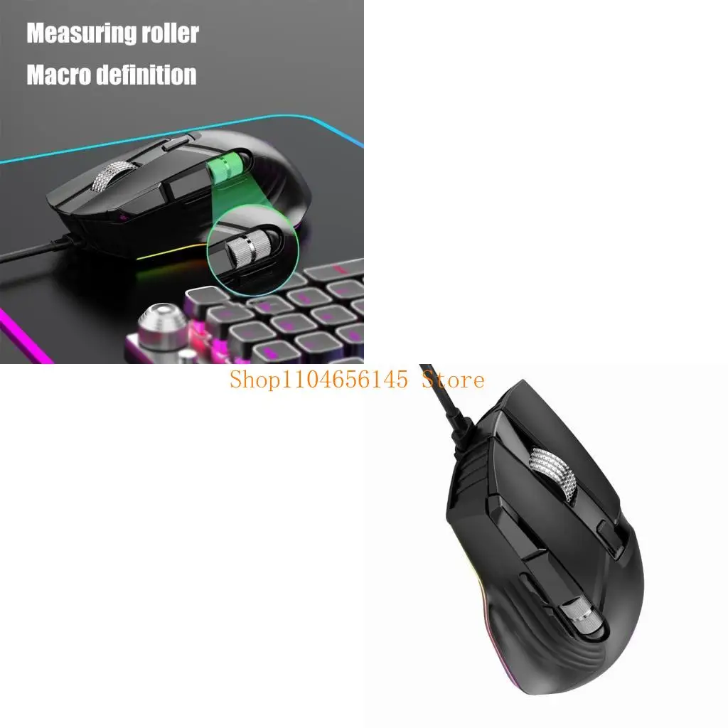 

5ASD Высокие характеристики проволочная мышь с 10 настраиваемой кнопкой и кнопкой ARGB.