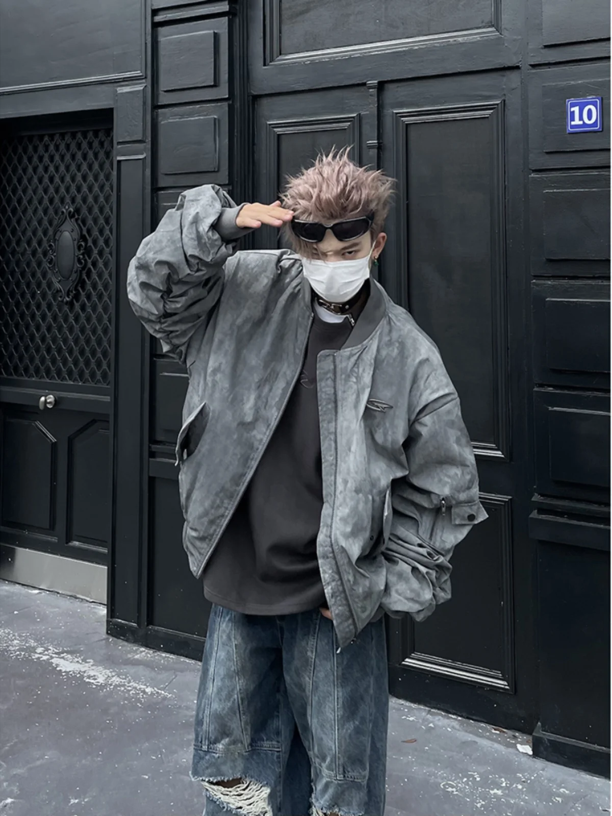 

American Aalyptic Sle Bomber Cotton Jaet Men's Winter Loose Casual Thi Warm Bread Sle Coat Polyester Fiber